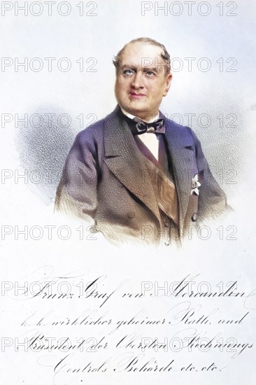 Franz Graf Mercandin (1802-1871), President of the Supreme Court of Auditors, Member of the House