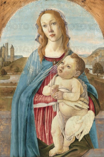 Virgin and Child (ca. 1485), Virgin and Child, Painting by Sandro Botticelli (1 March 1445, 1510),