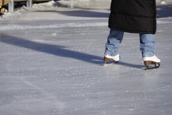 Outdoor figure skating, Saxony, Germany, Europe