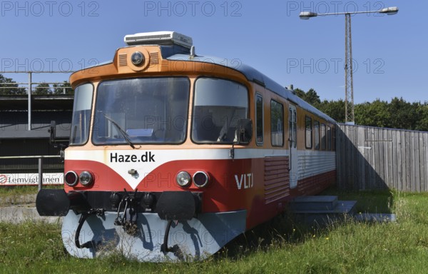 Retired diesel locomotive, Lemvigbanen, Lemvig railway in Denmark