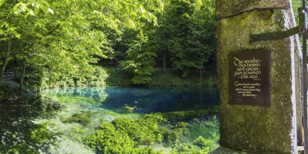 Blautopf, Blaubeuren, Swabian Alb, Baden-Württemberg, Germany, Europe