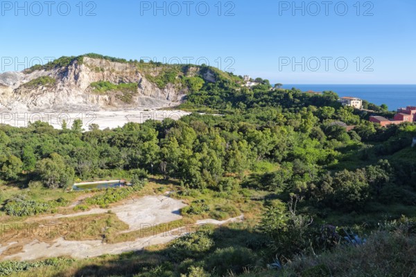 Uninhabited and isolated part of the Phlegraean Fields west of Naples. The area with high volcanic