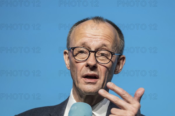 New Year's reception of the CDU with chancellor candidate Friedrich Merz in Künzelsau. The Federal