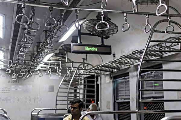 Indicator in train, Bandra Railway Station, Mumbai, Maharashtra, India, Asia