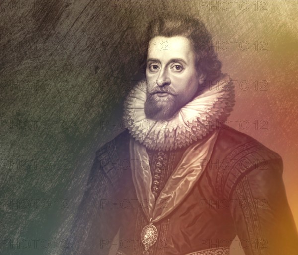 James VI and I, James Charles Stuart, 1566 – 1625, King of England, Scotland and Ireland, digitally