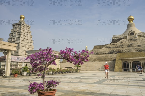 Pagoda at the main hall of the Fo Guang Shan Buddha Museum, Tongling Rd, Dashu District, Kaohsiung,