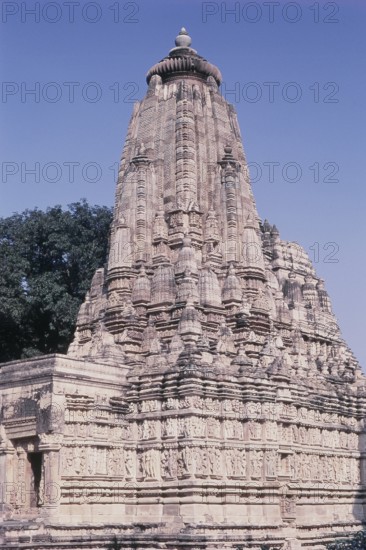 View of Parshvanatha temple of Khajuraho, Madhya Pradesh, India, Asia