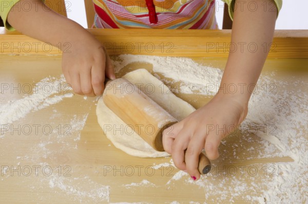 Small girls in cook