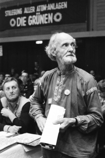 Federal Party Congress The Greens in the Westfalenhalle on 21.06.1980 in Dortmund. Baldur