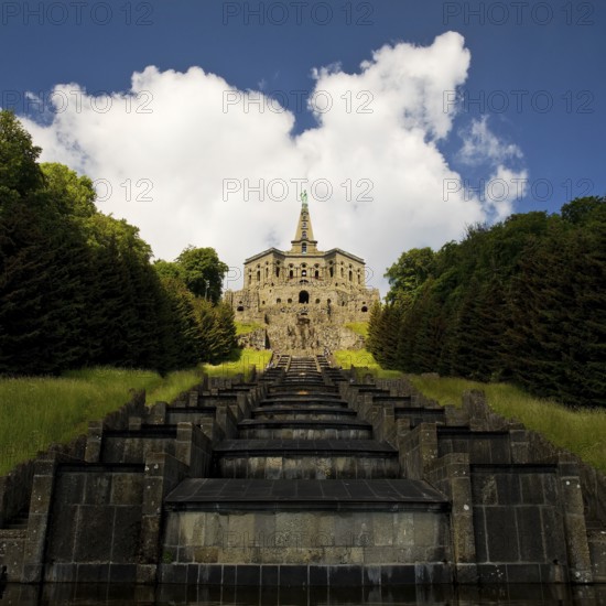 Bergpark Wilhelmshöhe, Hercules Building with the Great Cascades, UNESCO World Heritage Site,