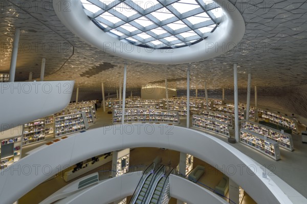 Library of the King Abdulaziz Center for World Culture, also known as Ithra, Dhahran, ash-Sharqiyya
