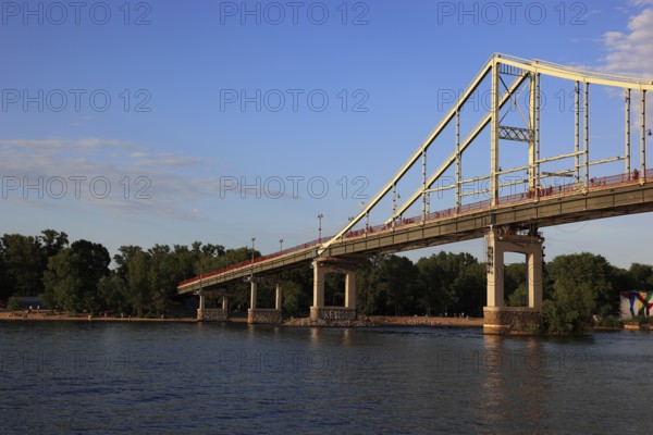 Bridge over the Dnepr River, Kiev, Ukraine, Europe