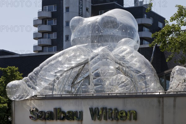 Installation Cruise Tentare, Octopus Sculpture on the Saalbau, Urbane Künste Ruhr, Witten, Ruhr