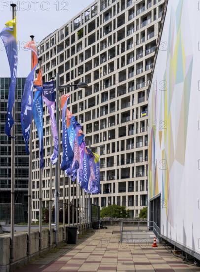 High-rise buildings in Donaupark, Donau City, Vienna Austria