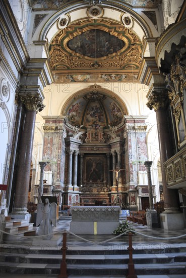 Interior view of the Cathedral Cattedrale di Sant' Andrea, Amalfi, Campania, ItalyAmalfi, Italy,