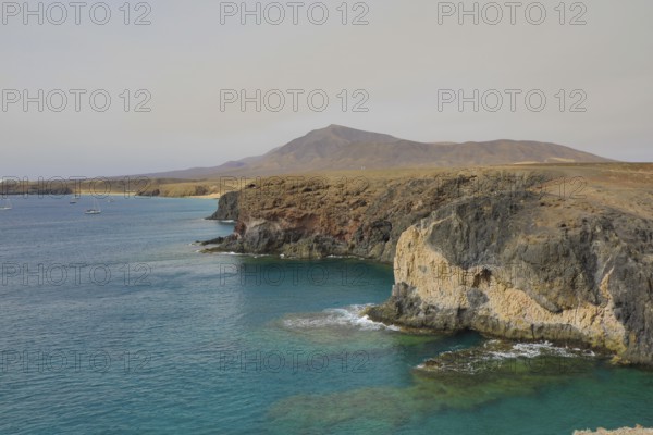 Papagayo Beach in Los Ajaches National Park, Lanzarote, Canary Islands, Spain, Europe