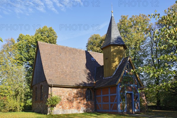Historic St. John's Chapel, European Route of Brick Gothic, Adendorf, Lüneburg County, Lower