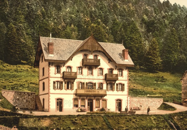Le Cantal, le Lioran, Auvergne Mountains, France, c. 1890, Historic, digitally enhanced