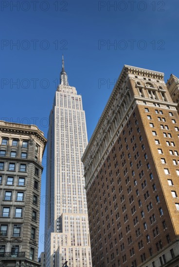 Empire state building, architecture, skyscraper, Manhattan, New York City, USA, North America