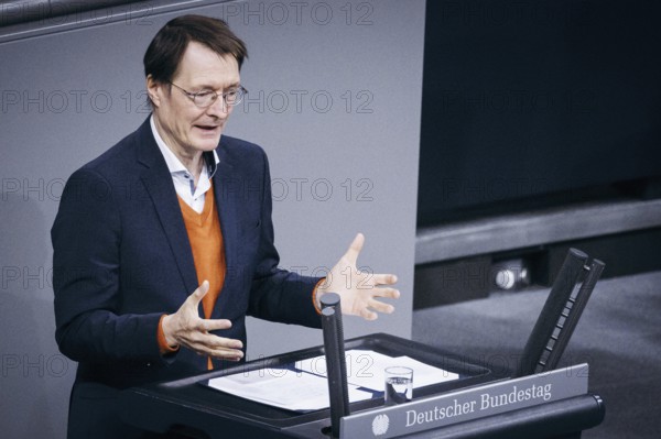 Karl Lauterbach (SPD), Bundesminister fuer Gesundheit, aufgenommen im Rahmen einer Rede zur 144.