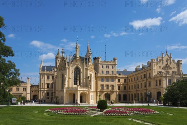 Lednice Castle, Lednice, Eisgrub, Breclav, Jihomoravský kraj, part of the Lednice-Valtice Cultural