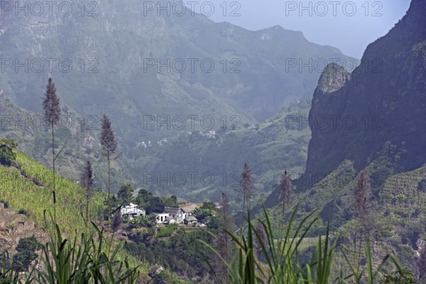 View over the Ribeira Grande Valley on the island Santo Antão, Cape Verde, Cabo Verde, Western
