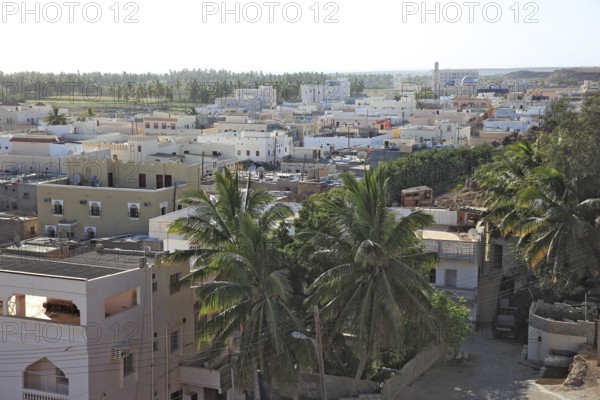 View of the town of Taqah, southern Oman