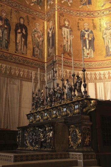 City of Monreale, in the Cathedral of Santa Maria Nuova, Unesco World Heritage Site, Sicily, Italy,