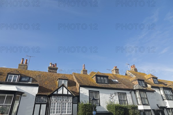Roofs and Chimneys, Rye, East Sussex, England, United Kingdom, Europe