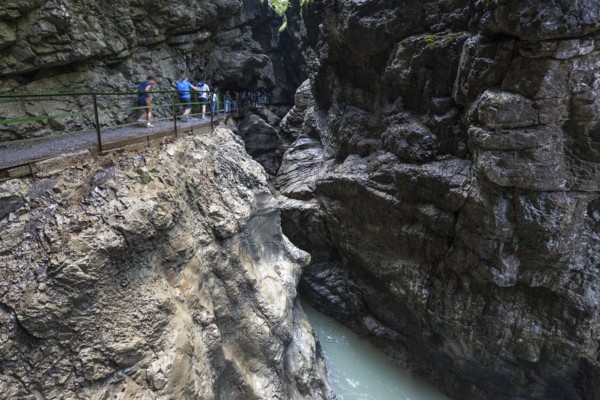 River Breitach and Breitachklamm gorge near Oberstdorf, Oberallgäu, Allgäu, Bavaria, Germany,
