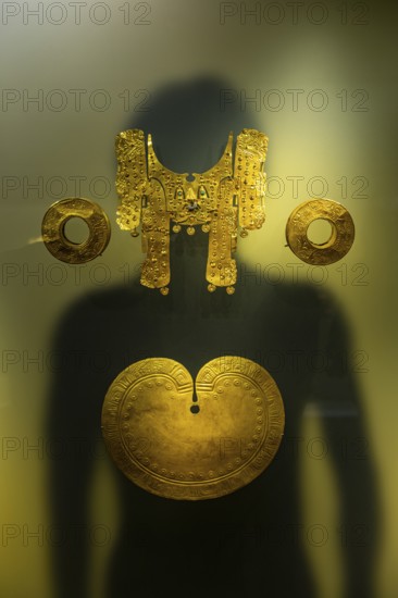 Artefacts in the gold museum, Bogota, Colombia, South America