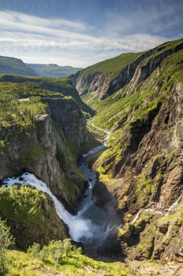 Vøringsfossen waterfall, Hardangervidda plateau, Norway, Europe