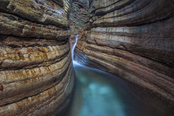 Taugl, Tauglbach flows through gorge, Tauglbachklamm, Tennengau, Bad Vigaun, Salzburger Land,