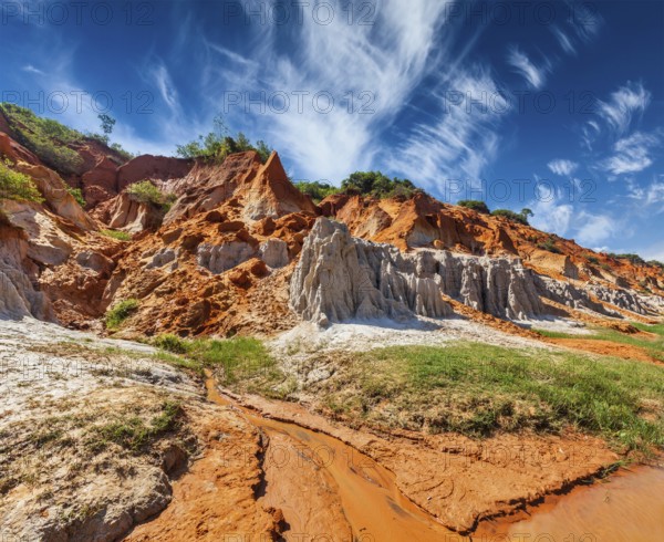 Fairy Stream Suoi Tien, Mui Ne, Vietnam. One of the tourist attractions in Mui Ne