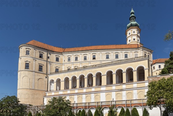 Mikulov Castle gardens, Czech Republic, Europe