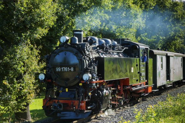 For the annual line birthday of the Lößnitzgrundbahn, many special trains from different eras of