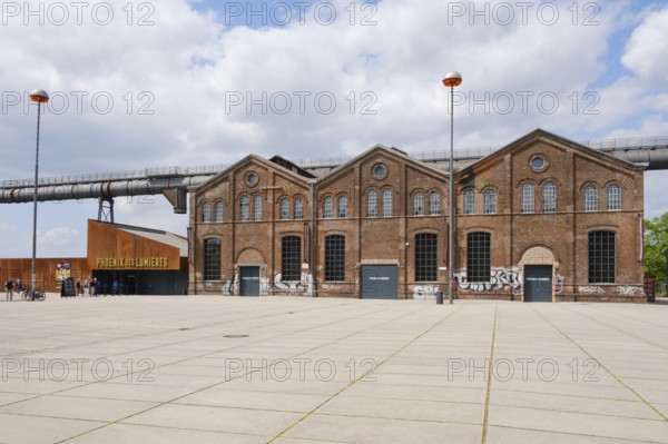 Phoenix des Lumières, art exhibition in the former industrial hall, Phoenix-West, Hörde, Dortmund,