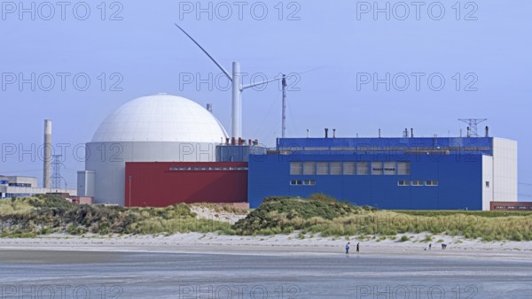 Borssele Nuclear Power Station with pressurised water reactor (PWR), only nuclear power plant for
