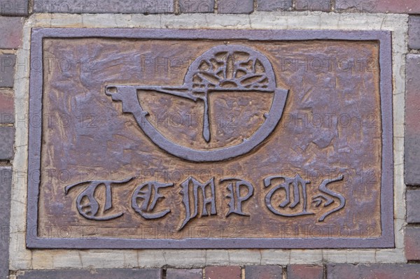 Artwork, Young Art on Old Paths project, Bad Doberan, Mecklenburg-Western Pomerania, Germany,