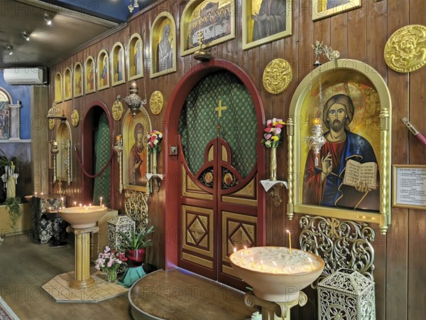 Church of the Orthodox parish of St Nektarios in Bischofsheim a. d. Rhön, Rhoen, district of