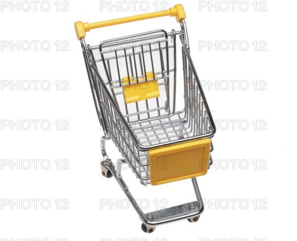 Small empty shopping trolley