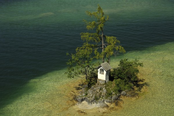 Ochsenkreuz, Fürbergbucht, Wolfgangsee, near St. Gilgen, Salzkammergut, Austria, Europe