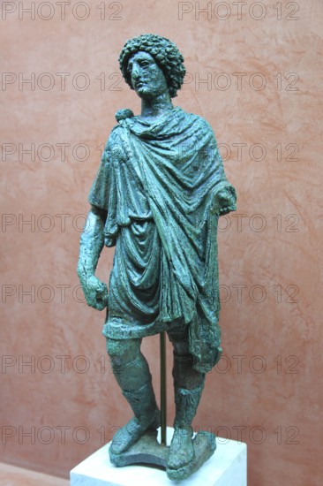 Bronze female figure, Museo Nacional de Arte Romano, national museum of Roman art, Merida,
