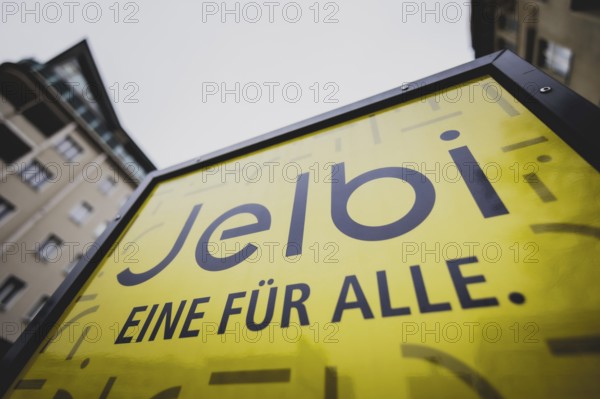 Jelbi mobility station on Bismarckstraße in Berlin, 27 February 2024. The Berlin public transport