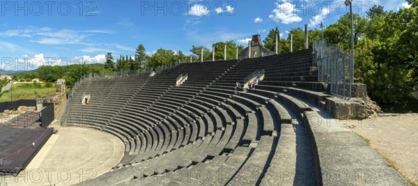 Vaison-la-Romaine. Ancient theater of archaeological site of Puymin. Vaucluse. Provence-Alpes-Côte