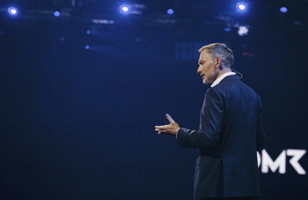 Christian Lindner (FDP), Federal Minister of Finance, photographed at the OMR Festival (Online