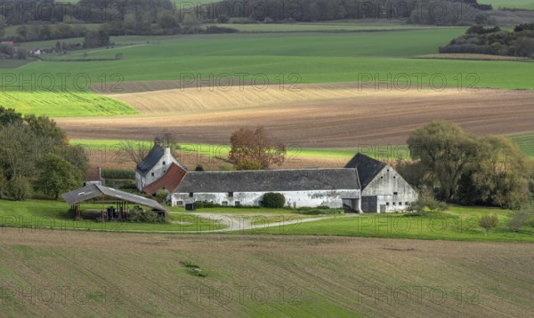 La Haye Sainte, square farm, farmstead, defended by Wellington's British troops during the 1815