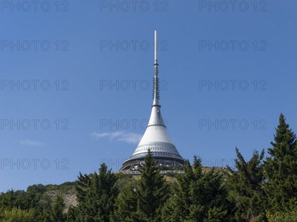 TV tower and Hotel Ješted, Jeschken, Liberec, Czech Republic, Europe