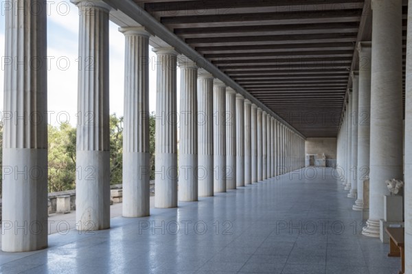 Stoa of Attalos, Ancient Agora of Athens, Greece, Europe