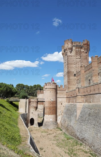 Castillo de La Mota, medieval castle and fortress in Medina del Campo, province of Valladolid,